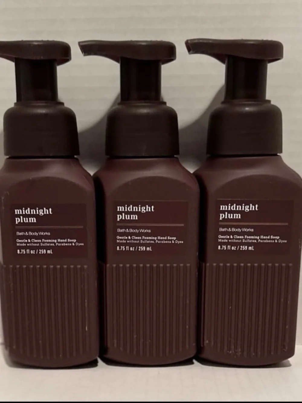 Bath & Body NEW (3) Midnight Plum Foaming Hand Soaps